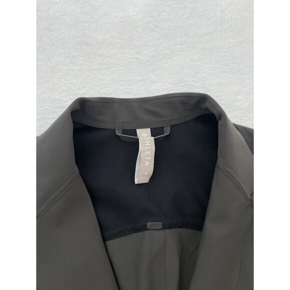Athleta Interstellar Blazer Jacket Athletic Size 4 Olive Women’s Workwear Office - Picture 3 of 4